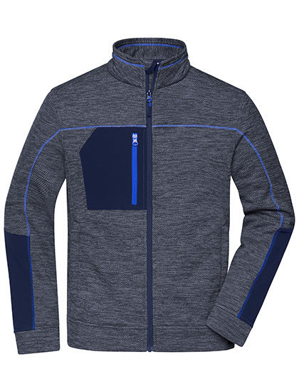 Navy meliert / Navy / Royalblau