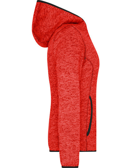 Ladies’ Knitted Fleece Hoody – Bild 8