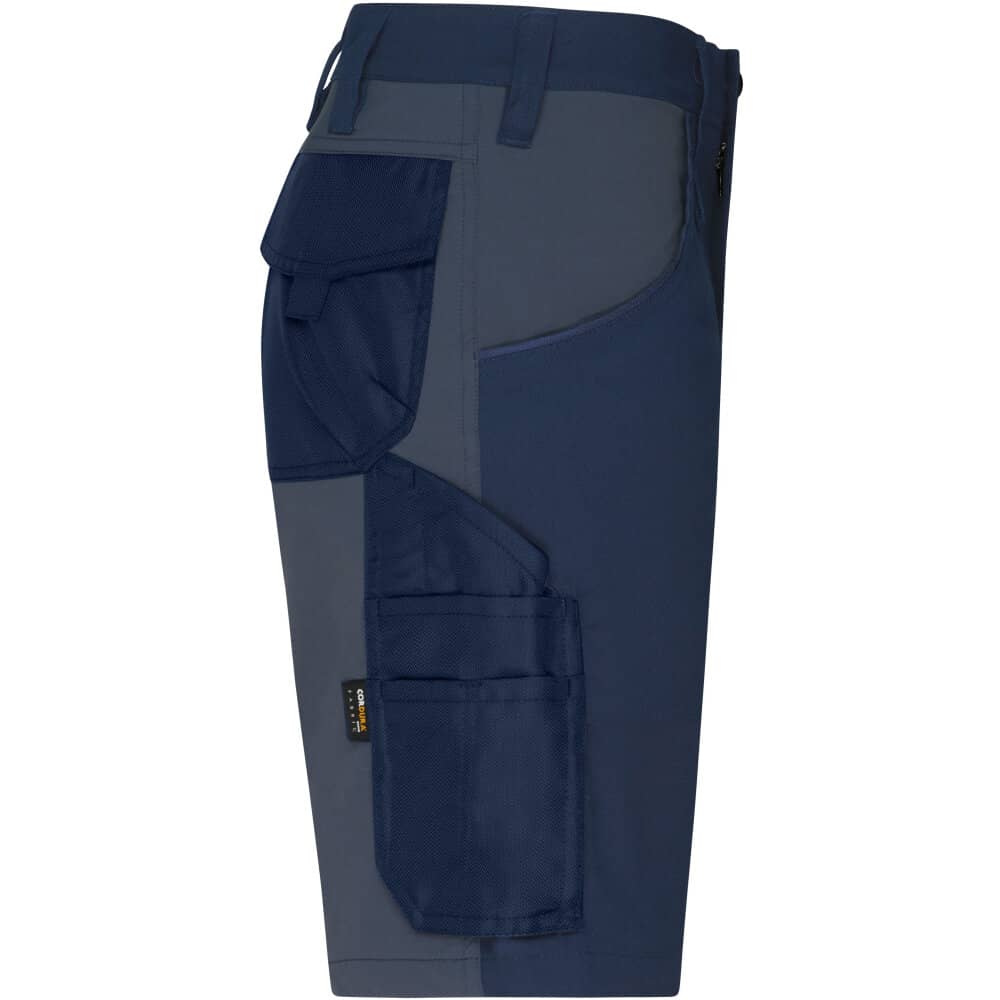 Workwear Stretch-Bermuda Slim Line in Detail 4 - bedruckbar und bestickbar
