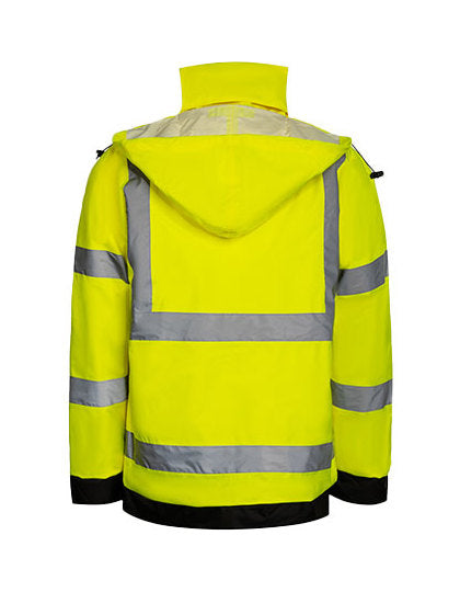 Premium Hi-Vis Regenjacke Tampere – Bild 6