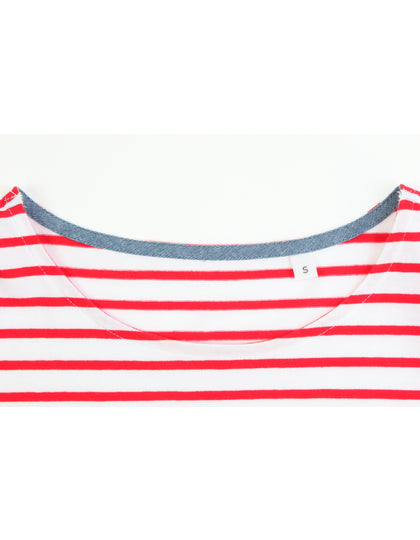 L01399 Women´s Round Neck Striped T-Shirt Miles – Bild 7