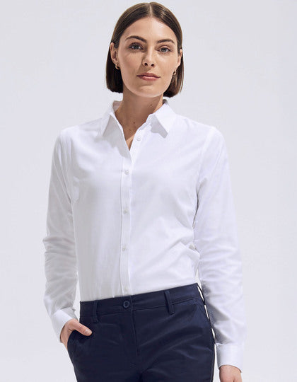 Damen Herringbone-Bluse Brody – Bild 3