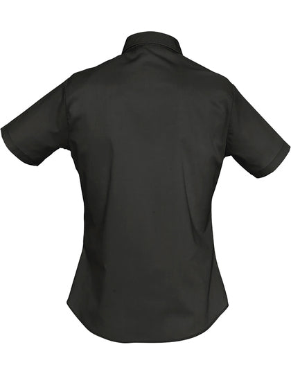 Popeline-Bluse Escape Kurzarm – Bild 6