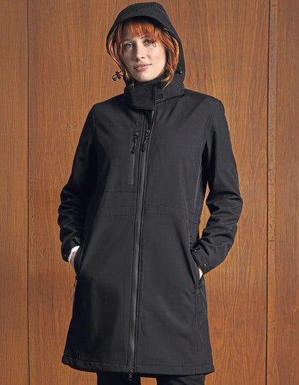 Damen Long Softshell Coat Achille – Bild 3