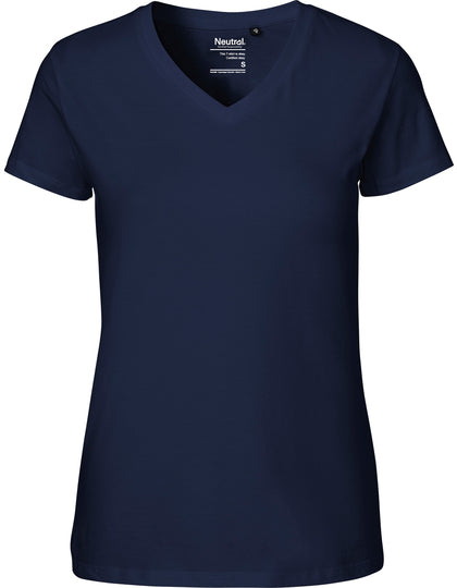 Ladies V-Neck T-Shirt – Bild 6