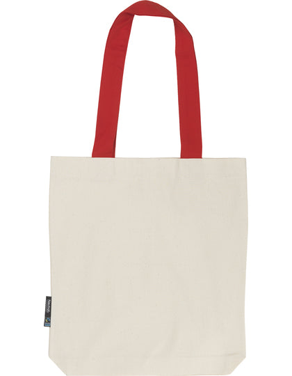 Twill-Tasche mit farblich abgesetzten langen Griffen – Bild 8