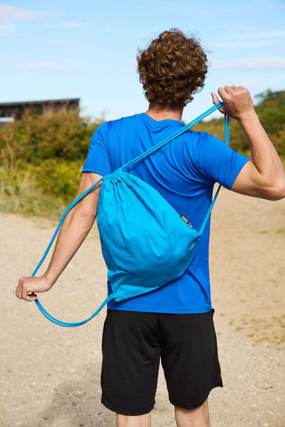 Gym Bag Organic in Front - bedruckbar und bestickbar