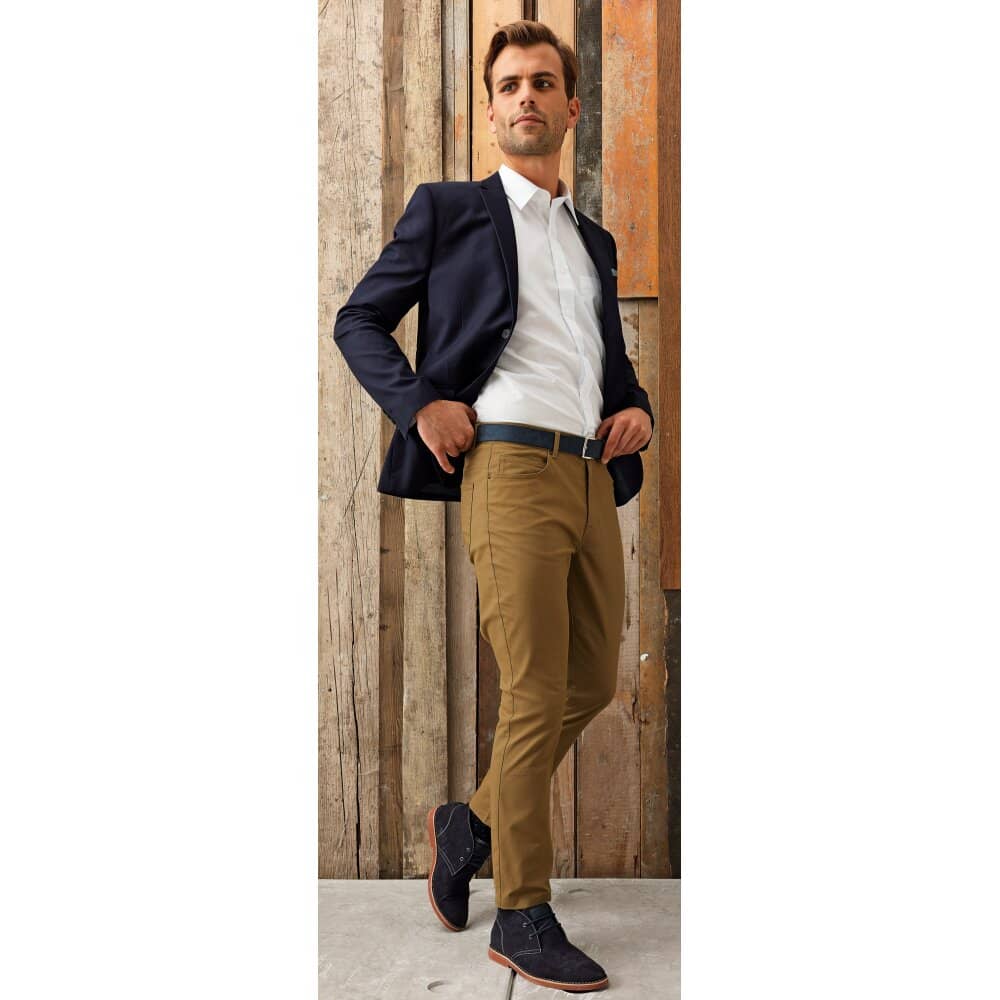 Men`s Performance Chino Jean in Rueckseite - bedruckbar und bestickbar