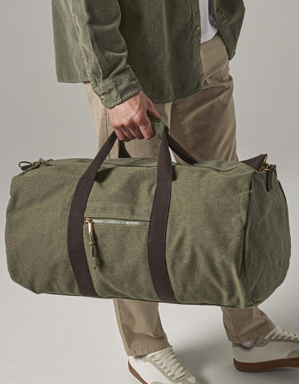 Vintage Canvas Holdall – Bild 8