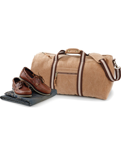 Vintage Canvas Holdall – Bild 7