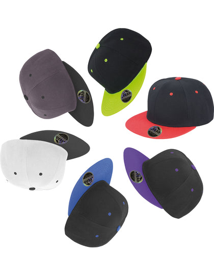 Bronx Original Flat Peak Snapback Dual Colour Cap – Bild 11