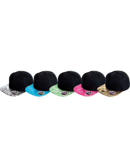 Bronx Flat Glitter Peak Snapback Cap – Bild 11