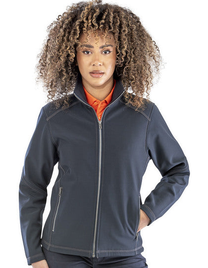 Damen Softshelljacke mit Stehkragen – Bild 3