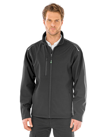Recycled 3-Layer Printable Softshell Jacke – Bild 3