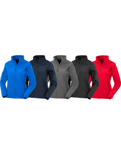 Damen Recycled 2-Layer Printable Softshell-Jacke – Bild 8