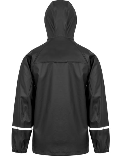 Prism PU wasserdichte Jacke mit reflektierenden Streifen und recyceltem Rückenteil – Bild 5