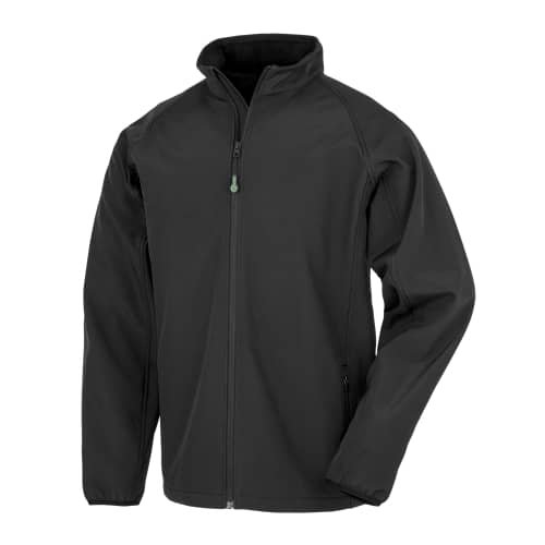 Mens Recycled 2-Layer Printable Softshell Jacket in Front - bedruckbar und bestickbar