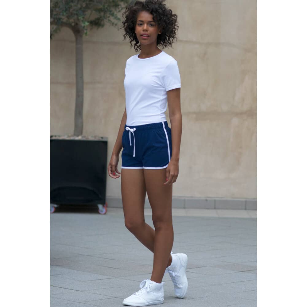 Ladies` Retro Shorts in Detail 3 - bedruckbar und bestickbar