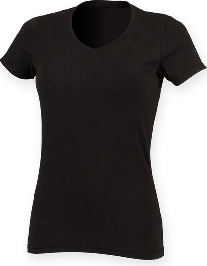 SF122 Women´s Feel Good Stretch V-Neck T – Bild 3