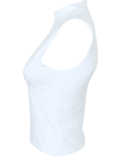 Damen High Neck Crop Vest – Bild 6