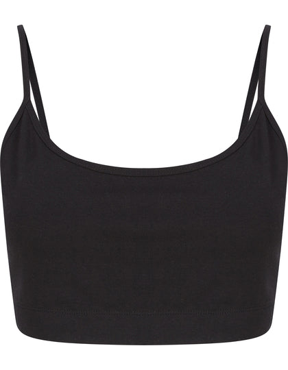 Damen Cropped Cami Top aus recycelter Baumwolle – Bild 4