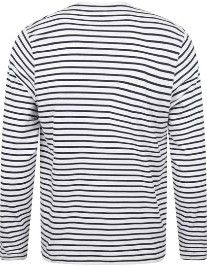 Unisex Langarmshirt mit Streifen – Bild 4