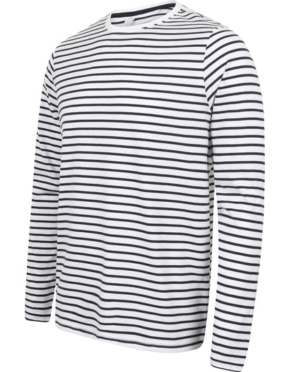 Unisex Langarmshirt mit Streifen – Bild 5