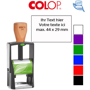 Colop Expert Textstempel mit antibakteriellem Griffschutz und robustem Stahlgehäuse