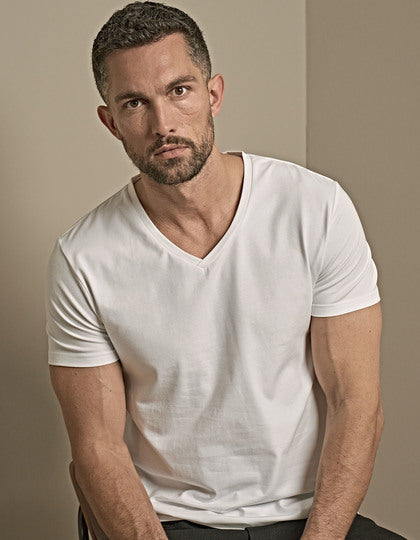 Stretch V-Neck Tee – Bild 3