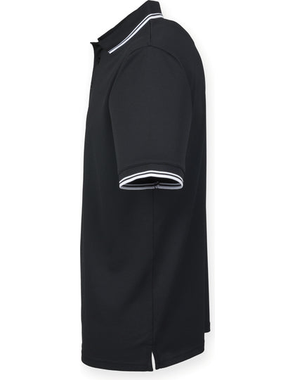 Men's Coolplus® Kurzarm-Polo mit Kontraststreifen – Bild 8