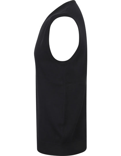 Leichter ärmelloser V-Ausschnitt-Pullover – Bild 6