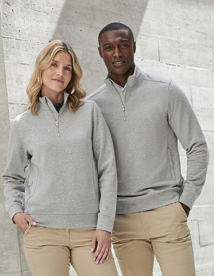 Unisex Sustainable 1/4 Zip Sweatshirt – Bild 5