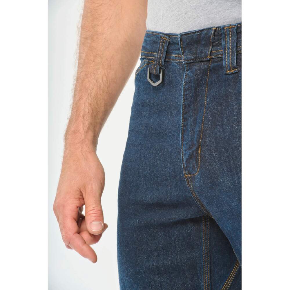 Denim-Herrenhose mit mehreren Taschen in Detail 3 - bedruckbar und bestickbar