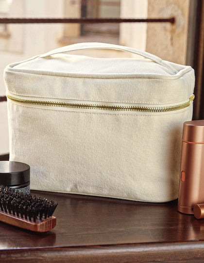Canvas Kosmetiktasche mit Reißverschluss – Bild 2