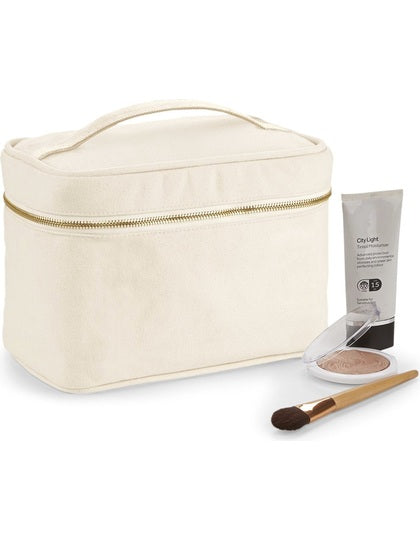 Canvas Kosmetiktasche mit Reißverschluss – Bild 3