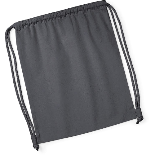 Organic Premium Cotton Gymsac in Rueckseite - bedruckbar und bestickbar