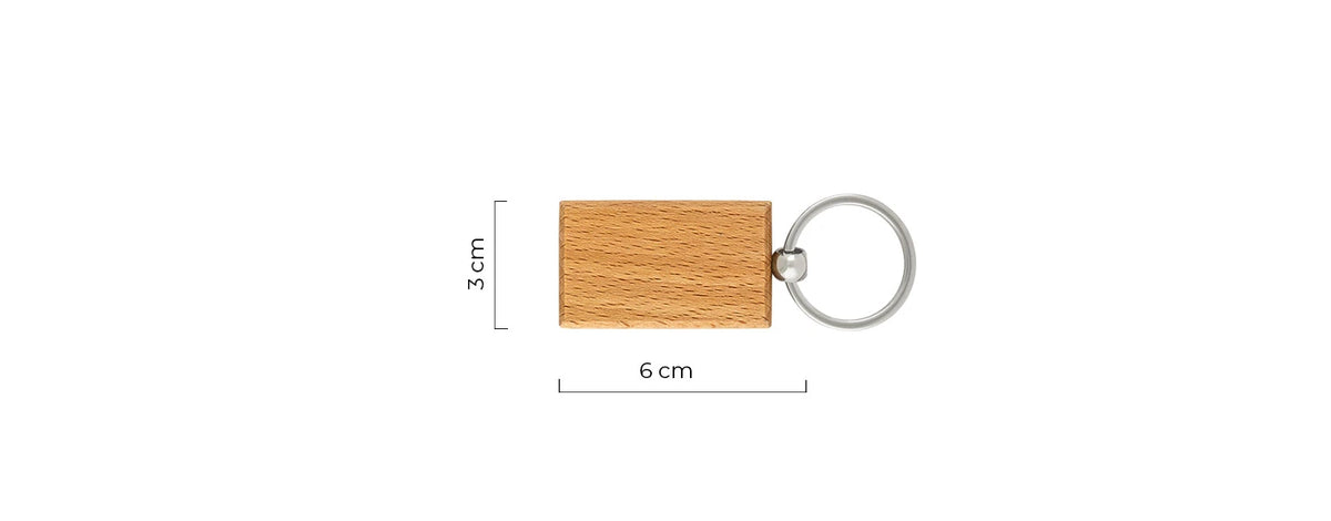 WOODY R Schlüsselanhänger - Werbeartikel bedruckbar | Holz
