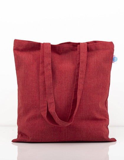 Recycelte Baumwolltasche mit langen Henkeln – Bild 5