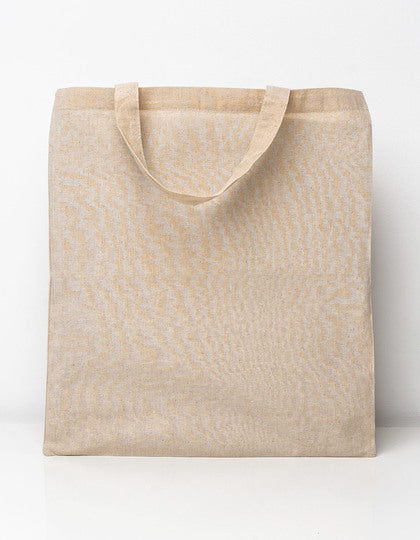 Baumwolltasche Natural mit kurzen Henkeln – Bild 2