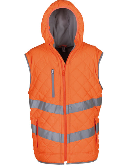 Hi-Vis Kensington Hooded Gilet – Bild 5