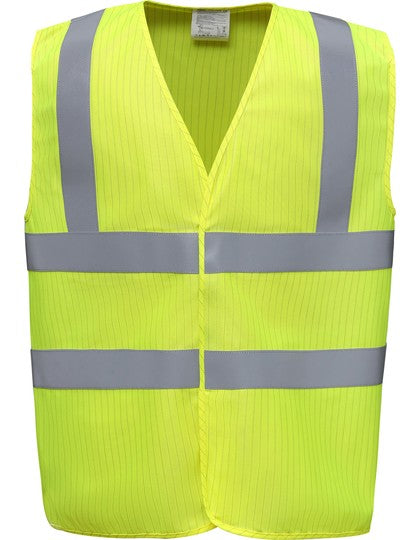 Hi-Vis antistatische, flammhemmende Warnweste – Bild 2