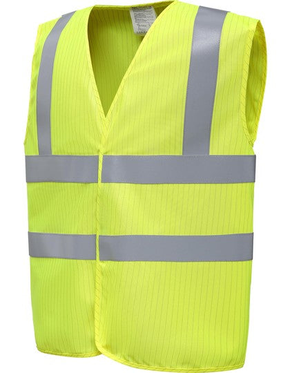 Hi-Vis antistatische, flammhemmende Warnweste – Bild 4