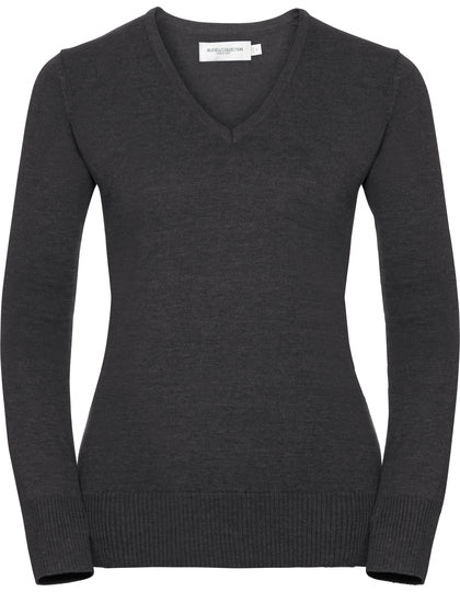 Damen V-Ausschnitt Strickpullover – Bild 5