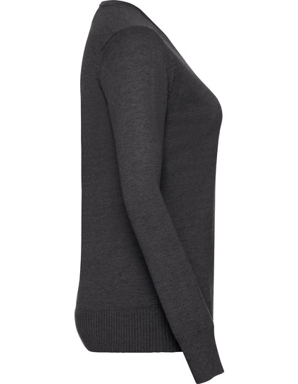 Damen V-Ausschnitt Strickpullover – Bild 7