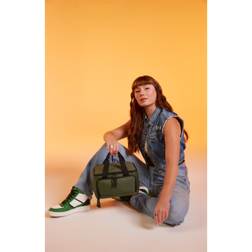 Recycled Mini Cooler Bag in Rueckseite - bedruckbar und bestickbar