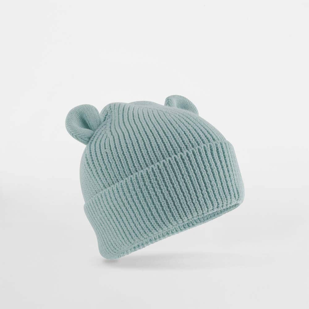 Organic Baby Bear Beanie in Detail 4 - bedruckbar und bestickbar