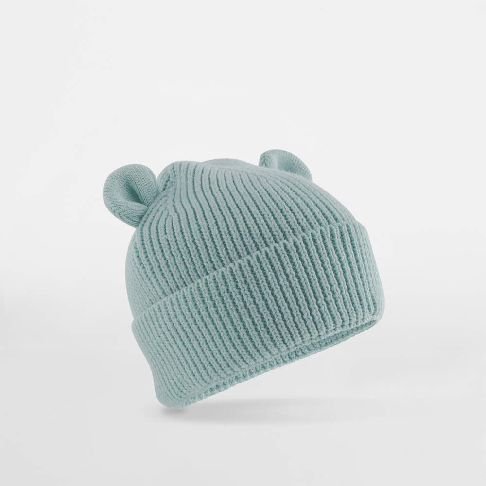 Organic Baby Bear Beanie in Front - bedruckbar und bestickbar