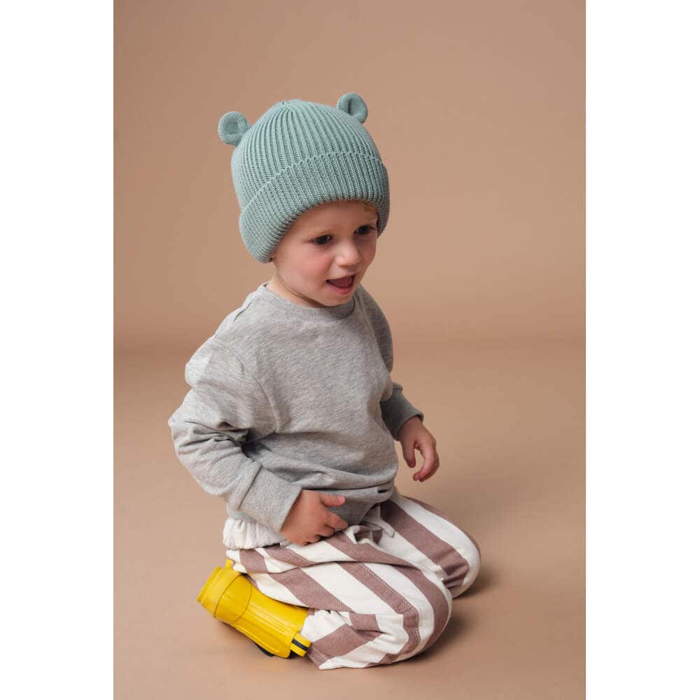 Organic Baby Bear Beanie in Detail 5 - bedruckbar und bestickbar