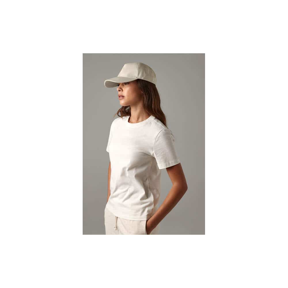 Organic Cotton 5 Panel Cap in Detail 5 - bedruckbar und bestickbar