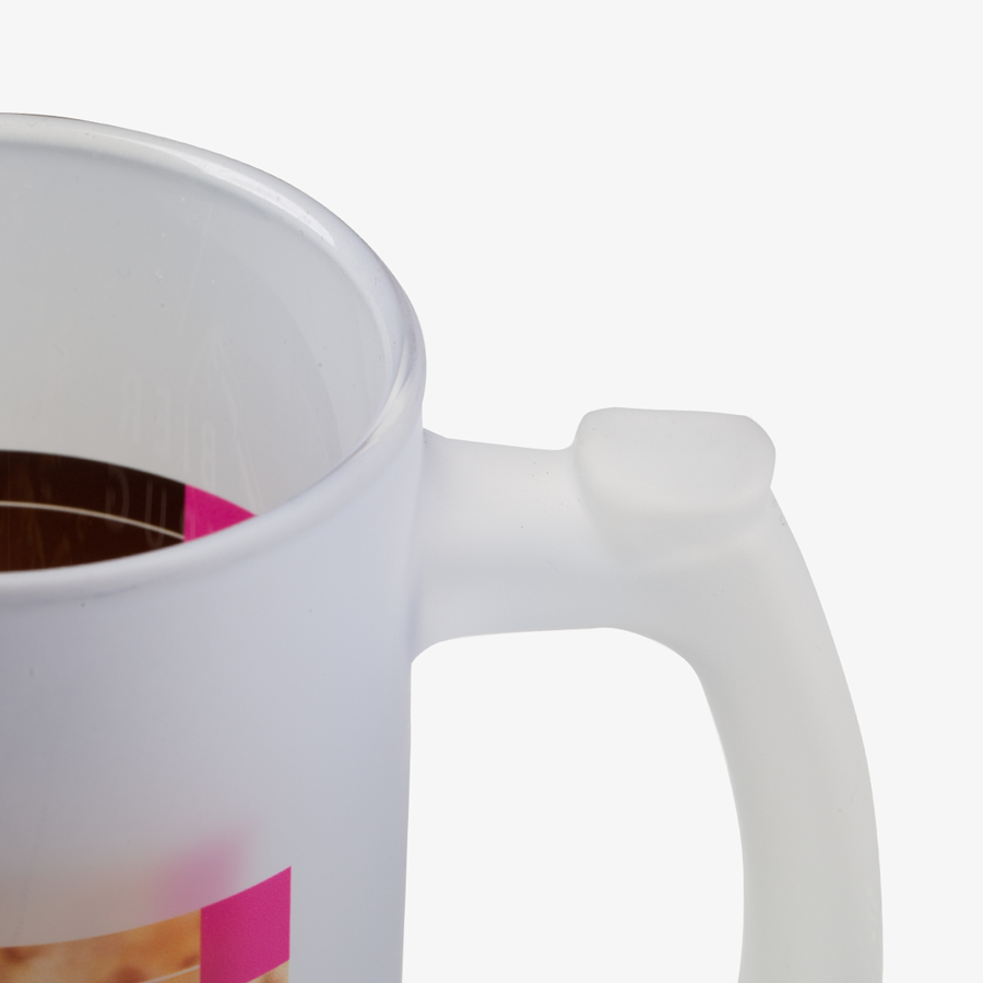 Bierkrug satiniert mit Fotodruck (bedruckbar)